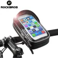 ROCKBROS Bike Bicycle Phone Bag 6 Inch Rainproof TPU Touch Screen Cell Phone Holder Bicycle Handlebar Bags MTB Frame Pouch Case. 