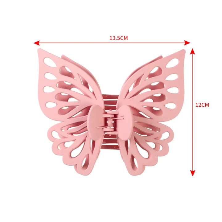 Korean%20Hollow%20Double%20Layer%20Butterfly%20Claw%20Simple%20Clip%20Ponytail%20Holder%20Fashion%20Hair%20Accessories%20for%20Woman%20-%20Image%205