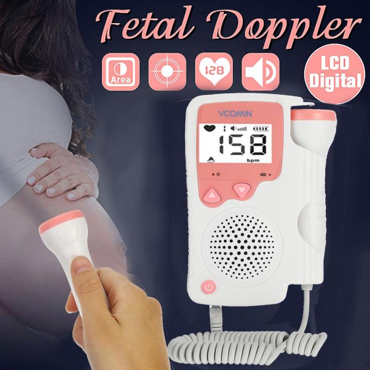 Pocket Fetal Doppler Household Prenatal Baby Heart Rate Detector ...