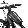 ROCKBROS Hard Shell Front Frame Tube Bike Bag Rainproof MTB Road Folding Saddle Bag Multifunctional Large Capacity Bicycle Bag. 
