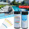 50Pcs 7in1 Water Test Strips Kit Swimming Pool/Aquarium Fish Tank SPA Nitrite -. 