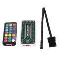 DC12V Intelligent Control Box + Remote Controller For LED RGB CPU Cooler Fan -. 