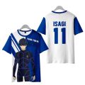 3D Printed Blue Lock Isagi Yoichi Chigiri Hyoma Cosplay Team Men Short Sleeve Bastard Munchen Fashion Casual Sports Shirt Oversize Football Jersey Training Uniform. 