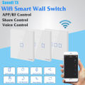 Sonoff T1 UK / EU Plug 1 2 3 Gang Smart WiFi Touch Panel APP Remote Wall Switch - White UK1 Gang. 