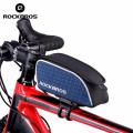 ROCKBROS Cycling Bike Bicycle Bag Rainproof Nylon Bike Top Tube Bag With Lid Big Capacity Mountain Road Bicycle Bike Accessories. 