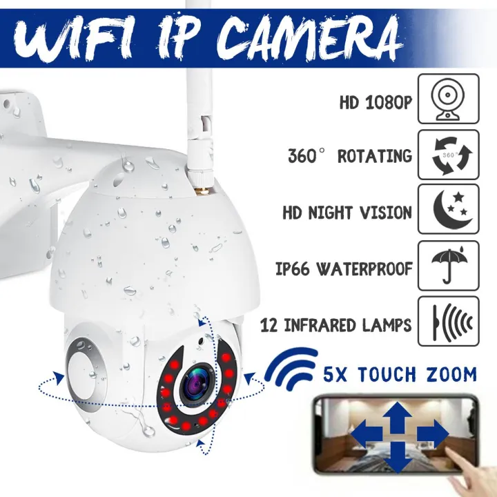 Wireless 1080P WIFI IP Camera Outdoor CCTV HD Home Security IR Cam ...