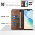 lthmy for Samsung Galaxy S8 Plus Wallet Case Vintage Leather Cover with Card Holder Kickstand Magnetic Closure Flip Case. 