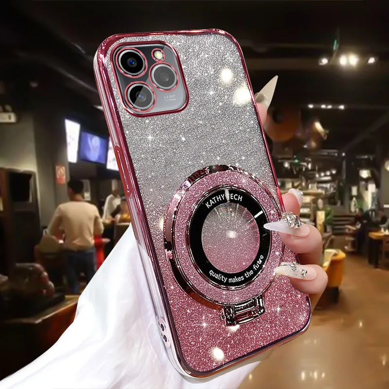 ILING Girls Case For Honor 200 Smart 5G, Bling Gradient Color Back - View #12
