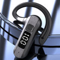 VAORLO Bluetooth Business Headset Air Conduction Wireless Earphones Ear-hook Waterproof Headphone Digital Display Sports Headset HiFi Music Noise Cancelling With Mic Large Capacity. 