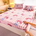 Dansunreve Sanrio Fittedsheet Single Quuen King Bed Sheet Cartoon Cinnamon Gog Pikachu Elsa Princess Bedsheet. 