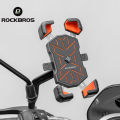 ROCKBROS Shockproof Cycling Phone Holder 360° Adjustable MTB Phone Mount Anti-vibration Anti-shake Road Bicycle Phone Bracket Quick Release Motorcycle Phone Holder E-Bike Accessories. 