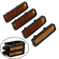 【ThinkWay】K0Y9VB4G Yellow Vintage Clip Tube Safety Bike Parts Pedal Accessories Bicycle Pedal Reflector Reflective. 