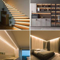 【sought-after】 5M 12V COB LED Strip Light,320LEDS/M High Density Super Bright Flexible COB LED Lights, 8mm width,Warm White/White,String Light Decorative room, ceiling, corridor.