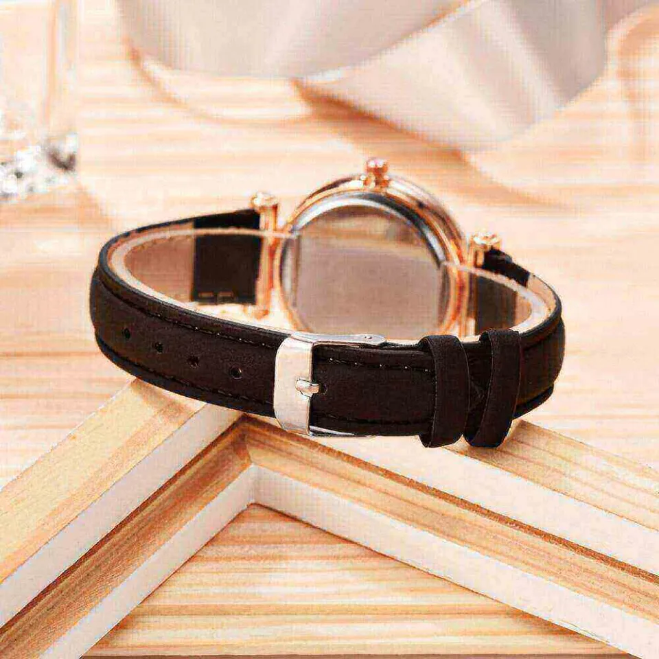 Casual Romantic Starry Sky Watches For Women Fashion Leather Band