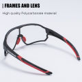 ROCKBROS Photochromic Bike Glasses Bicycle UV400 Sports Sunglasses for Men Anti Glare Lightweight Hiking Cycling Glasses. 