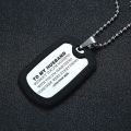 Vnox Personalize Dog Tag for Men Silicone Stainless Steel Pendant Custom Necklace for Him Valentines Day Promise Gift. 