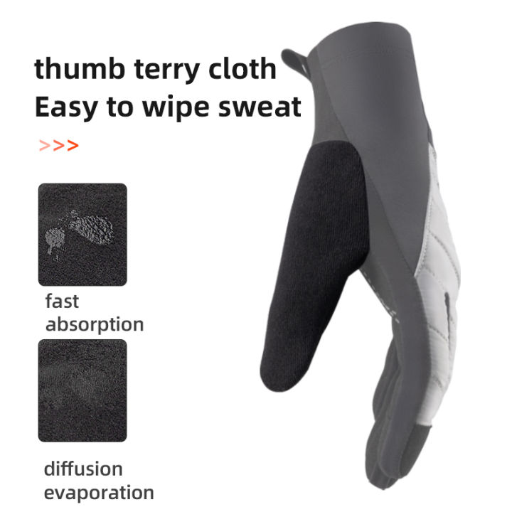 ROCKBROS%20Cycling%20Gloves%20Warm%20Fleece%20Lining%20Screen-touch%20Full%20Finger%20Motorcycle%20Gloves%20Adjustable%20Lightweight%20Windproof%20Non-slip%20Bicycle%20Riding%20Gloves%20-%20Image%202