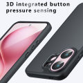 tzmar for Vivo X200 Fe Casing Anti-Scratch Transparent Frosted Phone Case Armor Shockproof Protection Hard Anti Fingerprint Back Cover.