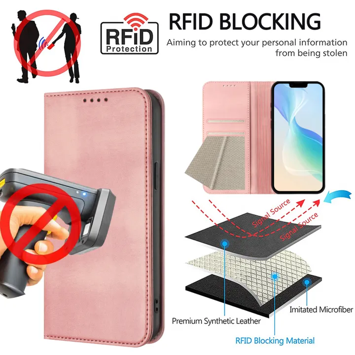 lthmy%20for%20itel%20P55%205G%20Wallet%20Case%20Vintage%20Leather%20Cover%20with%20Card%20Holder%20Kickstand%20Magnetic%20Closure%20Flip%20Case%20-%20Image%204