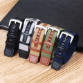20mm 22mm Band Canvas Watch Braided Strap Bracelet for Hamilton Khaki Field fashion Nylon Patch Leather. 