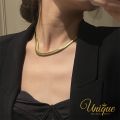 UNIQUE Simple INS Ladies Pendant Necklace Korean Style HOT Rantai Leher Kalung Loket Sale Jewelry Set Accessories Gift. 