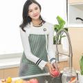 【FUN LIVE】 E. Korean Fashion Waterproof Apron Adjustable Lace Up Apron Oil-Proof Oxford Cloth Kitchen Apron With Side Wipe Hands. 