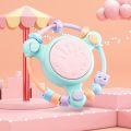 【Happier】 Infant Baby Hand Drum Electric Rattle Music Light Early Education Drum Toy. 