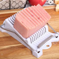 【FUN LIVE】 Luncheon Meat Boiled Egg Fruit Slicer Soft Food Cheese Sushi Cutter Canned Meat Cutting Machine With 10 Cutting Wires Stainless Steel. 