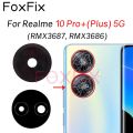 Rear back camera glass for realme 10 Pro Plus 5G 10s 10T rmx3630 rmx3663 rmx3660 rmx3661 rmx3687 rmx3686 with adhesive sticker. 