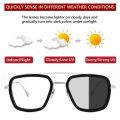 Tony Stark Men's Sunglasses Iron Man 3 Beauty Learning Metal Sunglasses.. 