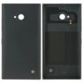 Solid Color Plastic Battery Replacement Back Cover for Nokia Lumia 730(Black). 