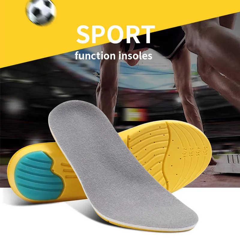 Memory Foam Orthotic Arch Support Insoles - Gel Heel Cushion For Plantar Fasciitis, Men & Women