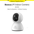 Baseus P1 IP CCTV Camera Full Set with Remote Monitor 3K HD Smart Indoor Mini Camera with 360 Degree Rotation Night Vision Two-Way Audio Motion Detection for Home Security. 