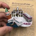 【Premium Quality】 Fridge Magnet Thailand Phuket Singapore Merlion Panoramic Magnetic Souvenir Refrigerator. 