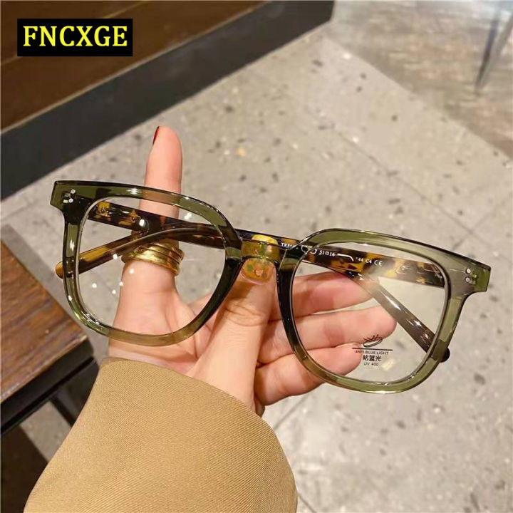 FNCXGE Korean Anti-blue Computer Radiation Protection Square PC Frame Eyeglasses Women Men Eyewear Frames Glasses