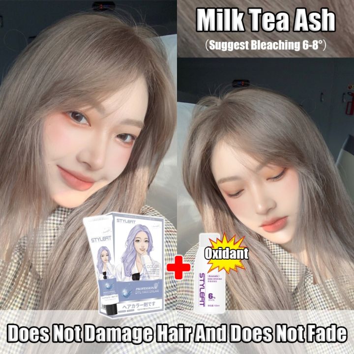 STYLEFIT%20Hair%20Color%20Permanent%20Ash%20Brown/Milk%20Tea%20/Milk%20Tea%20Ash(100ml%20Hair%20Dye+100ml%20Oxidant)%20-%20Image%209