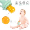 【Happier】 Baby Fruit Feeder,Fresh Food Feeder Baby Banana Teething Toys Set Replacement Mesh Silicone Bags Teethers For Infants Toddlers Silicone Molars【Never Drop From Hand】,For Baby Birthday Gift，Christmas Gift,Christmas Pre. 