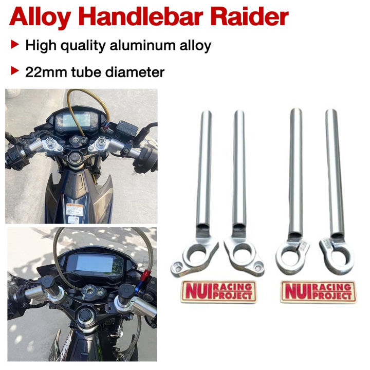 Alloy NUI Alloy Naked Handle Bar Raider 150 Carb / r150 fi / xrm / rs 125 / rs 150 High Rise / Low