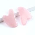 Natural Resin GuaSha Scraping Massage Tool with Storage Bag Heart Shaped Stainless Steel GuaSha Board Face Body Scraping Massage Tool P00218-Green. 