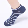 ECMLN Pinstripe Men's Low Tube Anckle Socks Mesh Breathable Short Casual Socks. 