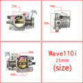 【Must-Have Accessories】 Throttle Body racing WAVE125I xrm125 rs125 fi 27mm 28mm 29mm 30mm 32mm for motorcycle Throttle trottle Body racing xrm rs 125 fi wave 125i 125 i wave125 i xrm125fi. 