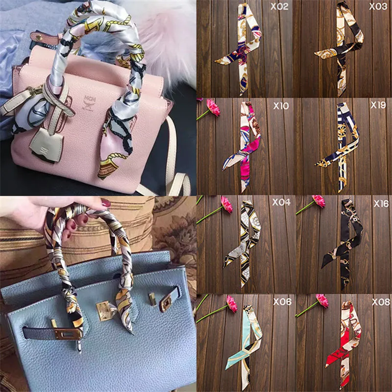 Silk How To Tie Twilly Scarf On Bag Shoulder Bag Scarf To Tie On