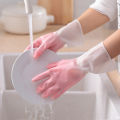 【HOT】 Candy Online Gradient Waterproof Rubber Latex Glove Dish Washing Cleaning Household Kitchen Gloves. 