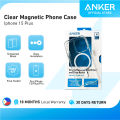 Anker Iphone 15 Clear Magnetic Phone Case W Screen Protector. 