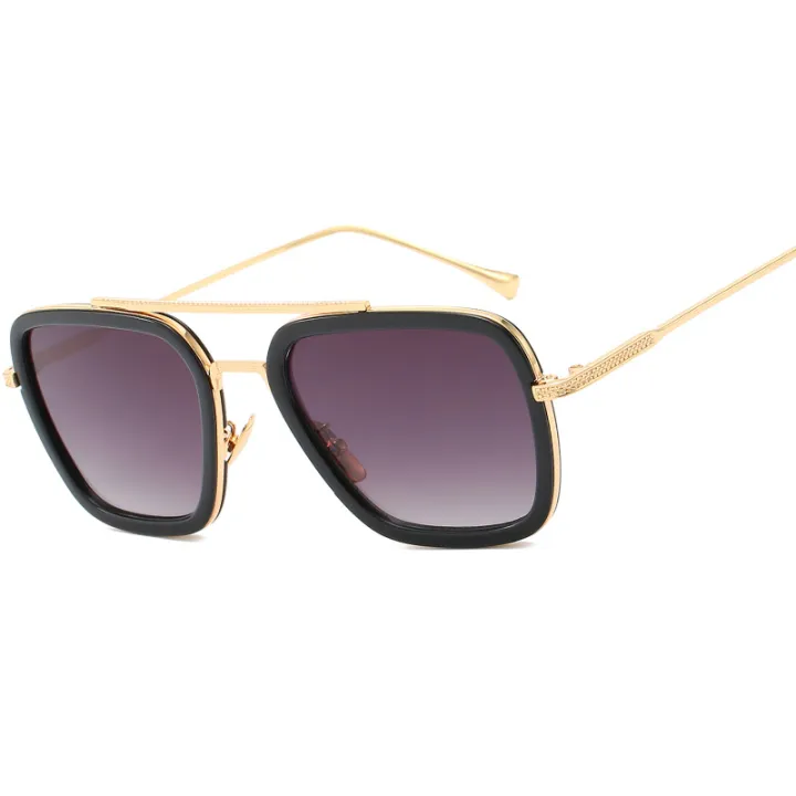 FNCXGE%202025%20Luxury%20Fashion%20Avengers%20Tony%20Stark%20Flight%20Style%20Sunglasses%20Men%20Square%20Brand%20Design%20Sun%20Glasses%20Women%20Retro%20Male%20Iron%203%20Shades%20For%20Man%20-%20Image%205