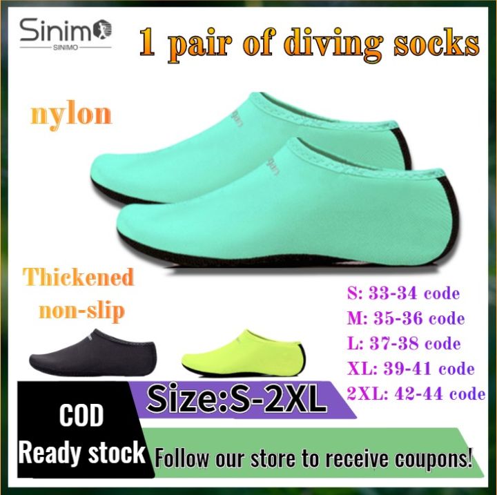 %E3%80%90Footprint%E3%80%91%20SINIMO%201%20Pair%20Men/%20Women%20Water%20Sport%20Shoes%20Nylon%20Mesh%20Aqua%20Socks%20Yoga%20Exercise%20Pool%20Beach%20Dance%20Swim%20Slip%20Surfing%20Shoes%20Diving%20Boots%20-%20Image%205