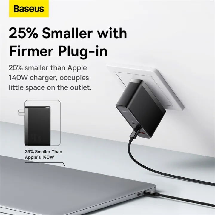 Baseus%20140W%20GaN5%20USB%20C%20Fast%20Charger%20PD3.1%20QC4.0%20Triple-port%20Quick%20Charger%20For%20iPhone%2014%20Pro%20Max%20Vivo%20Oppo%20MacBook%20Pro%20%5BFree%20USB%20C%20Cable%5D%20-%20Image%206