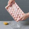 【Footprint】 Round Ice Cube Tray Ball Maker Mold For Freezer Mini Circle Making 33PCS Sphere Chilling Cocktail. 
