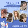 STYLEFIT Hair Color Permanent Ash Brown/Milk Tea /Milk Tea Ash(100ml Hair Dye+100ml Oxidant). 