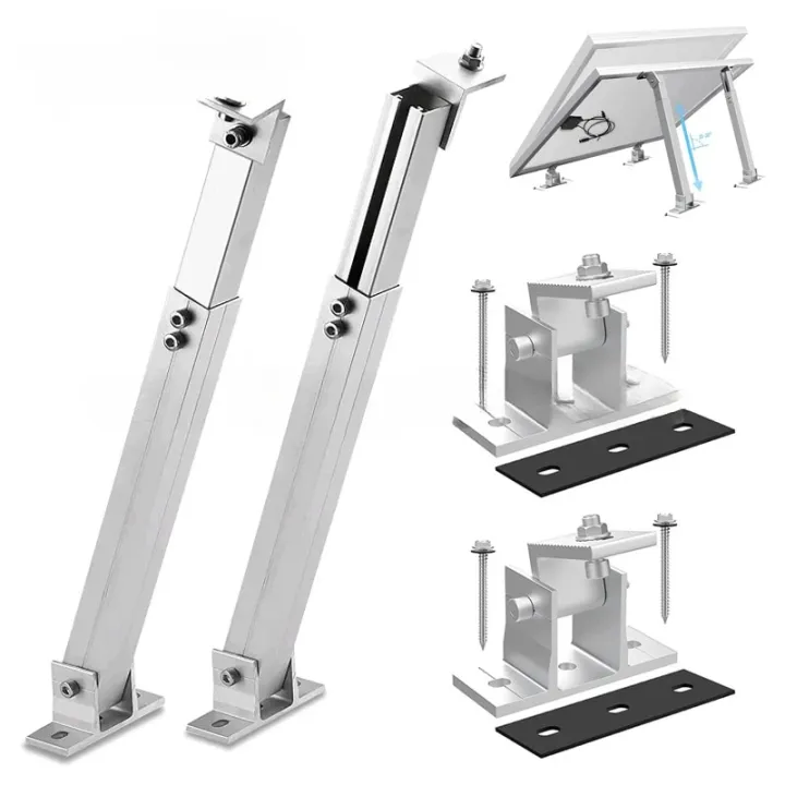Aluminum Adjustable Solar Panel Tilt Mount Brackets For 100w-600w Solar ...